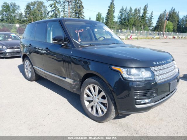 Продаж на аукціоні авто 2016 Land Rover Range Rover 3.0l V6 Supercharged Hse, vin: SALGS2VF9GA278880, номер лоту: 39544699