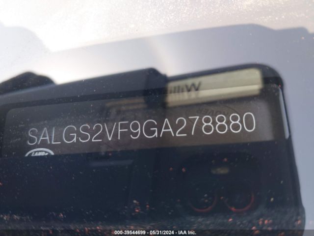 SALGS2VF9GA278880 Land Rover Range Rover 3.0l V6 Supercharged Hse
