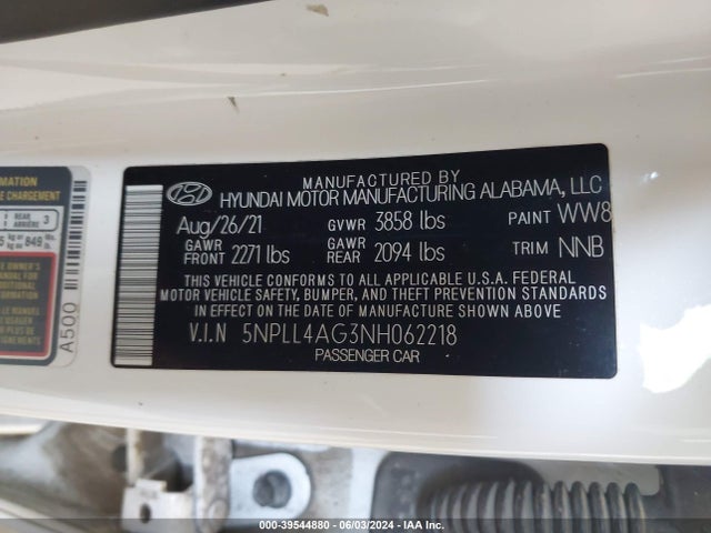 Hyundai ELANTRA SE 2022 5NPLL4AG3NH062218 Image 9