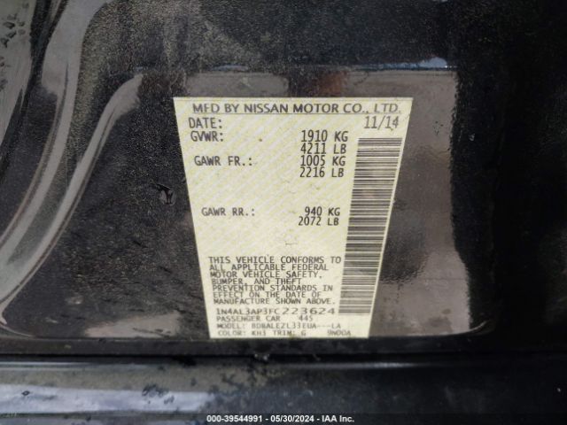 1N4AL3AP3FC223624 Nissan Altima 2.5 S