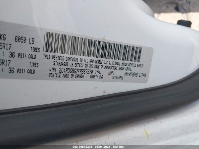 2C4RDGBG7FR667970 Dodge Grand Caravan Se