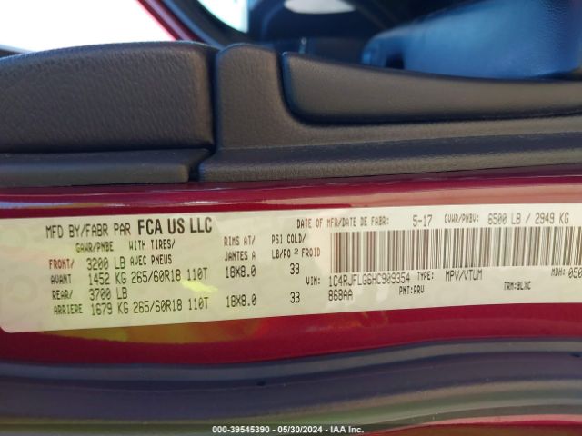 1C4RJFLG6HC909354 Jeep Grand Cherokee Trailhawk