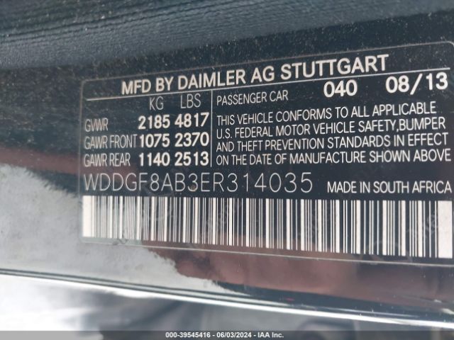 WDDGF8AB3ER314035 Mercedes-Benz C 300 Luxury 4matic/sport 4matic