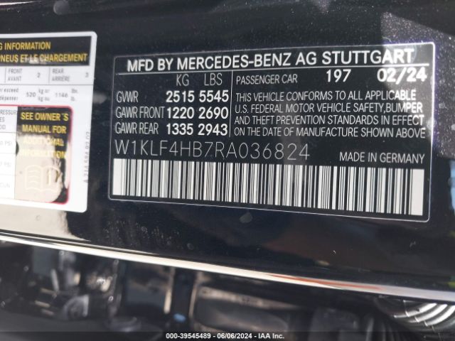 2024 MERCEDES-BENZ E 350 W1KLF4HB7RA036824 Photo 8