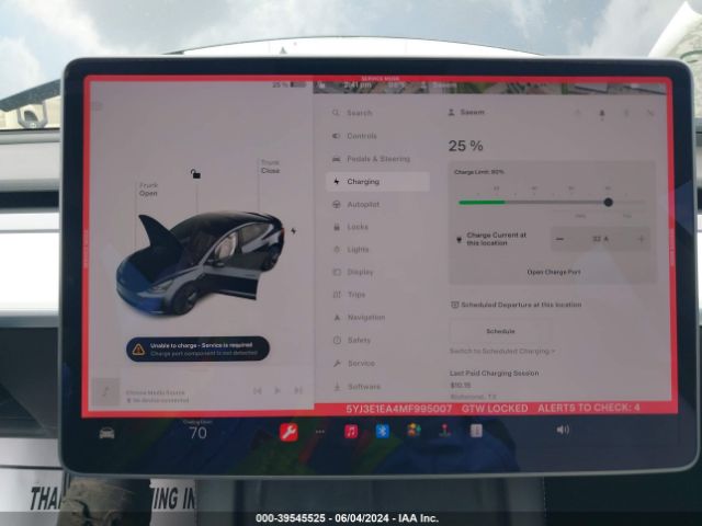 5YJ3E1EA4MF995007 Tesla Model 3 Standard Range Plus Rear-wheel Drive