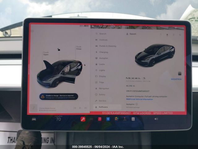 5YJ3E1EA4MF995007 Tesla Model 3 Standard Range Plus Rear-wheel Drive