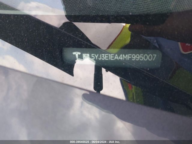 5YJ3E1EA4MF995007 Tesla Model 3 Standard Range Plus Rear-wheel Drive