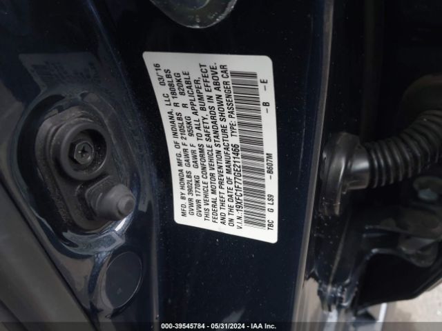 19XFC1F77GE211466 Honda Civic Ex-l