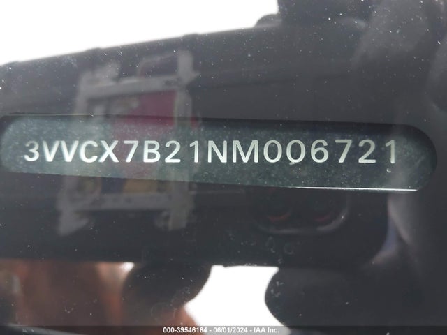 3VVCX7B21NM006721 Volkswagen Taos 1.5t S