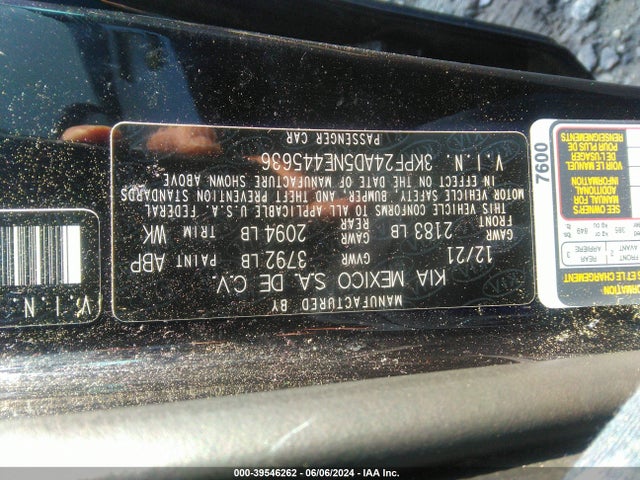KIA FORTE FE 2022 3KPF24AD5NE445636 Image 9