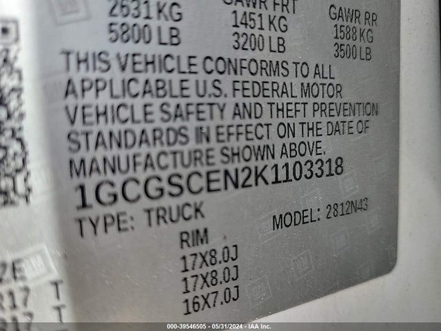 Chevrolet Colorado Lt 2019 1GCGSCEN2K1103318 Image 9