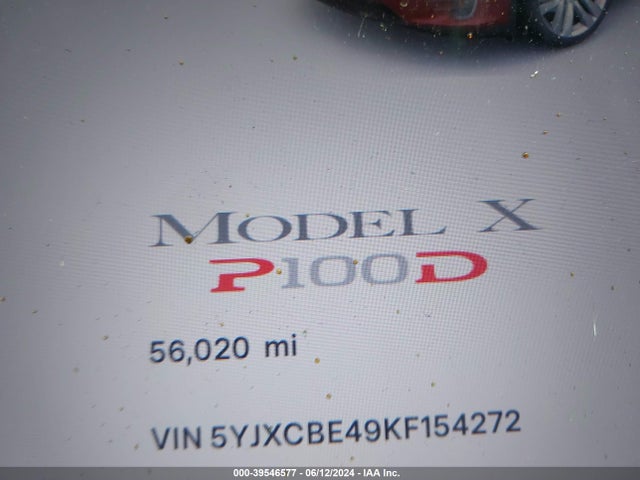 Tesla Model X P100d/performance 2019 5YJXCBE49KF154272 Image 7