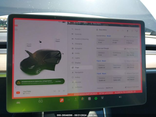 5YJYGDEE2MF083531 Tesla Model Y Long Range Dual Motor All-wheel Drive