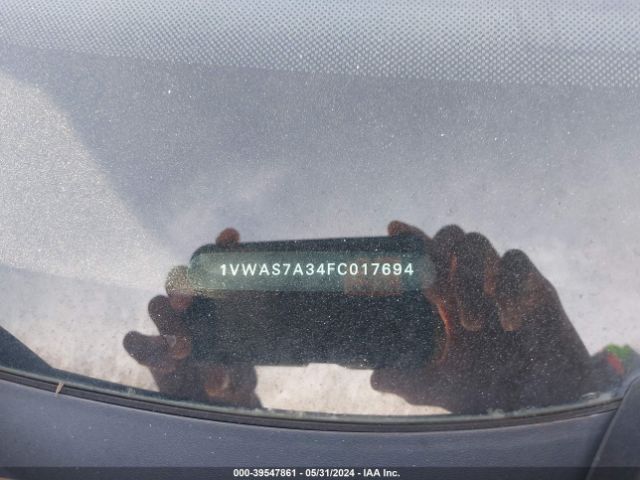 1VWAS7A34FC017694 Volkswagen Passat 1.8t Wolfsburg Edition