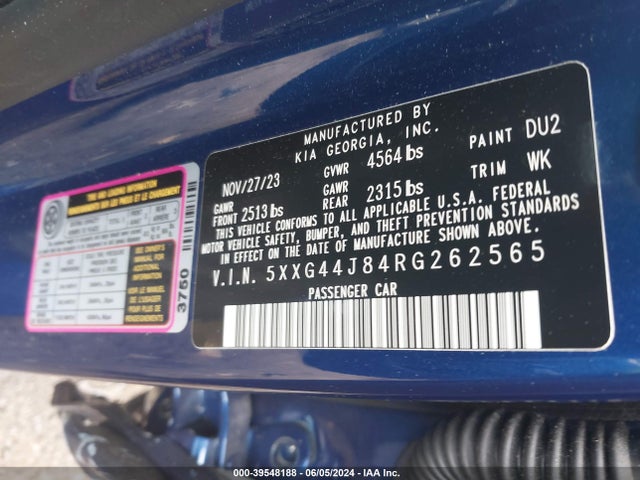 KIA K5 Gt 2024 5XXG44J84RG262565 Image 9