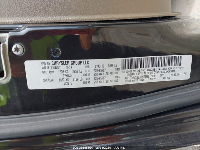 2C4RC1BG3FR554002 Chrysler Town & Country Touring