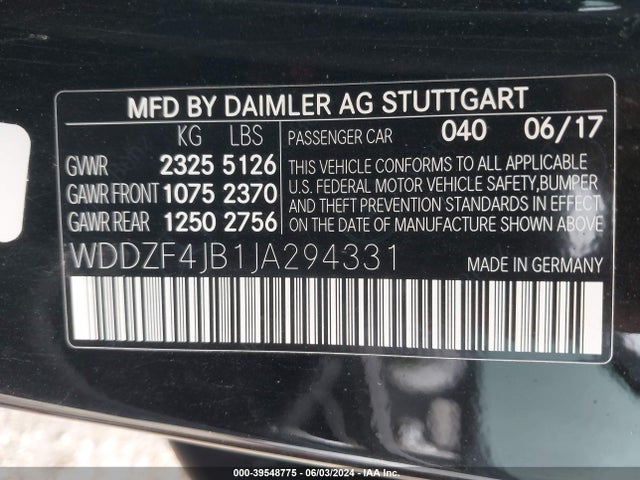 Mercedes-Benz E 300 2018 WDDZF4JB1JA294331 Image 9