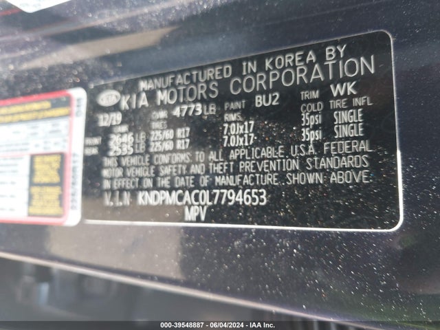 KIA Sportage Lx 2020 KNDPMCAC0L7794653 Image 9