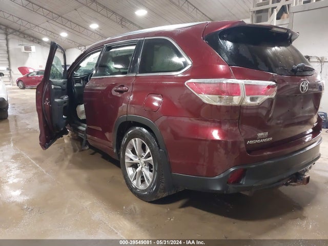 Toyota Highlander Xle V6 2015 5TDJKRFH6FS188108 Image 3