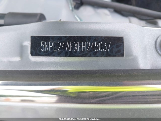 Hyundai SONATA SE 2015 5NPE24AFXFH245037 Image 9