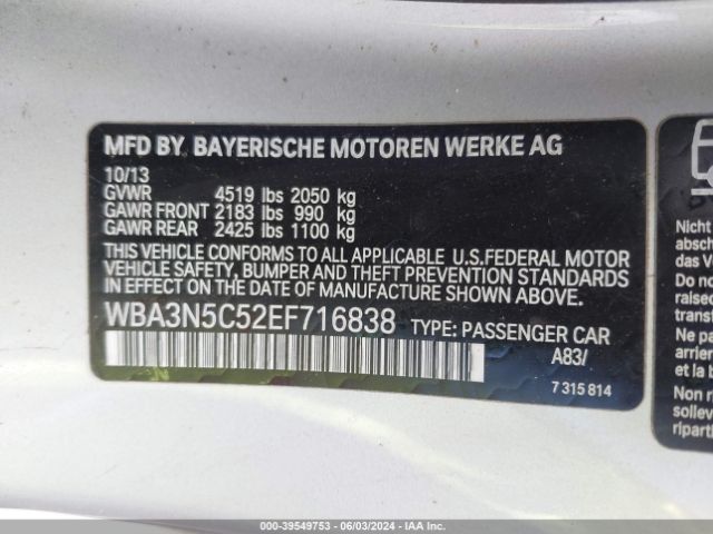 WBA3N5C52EF716838 BMW 428i Xdrive