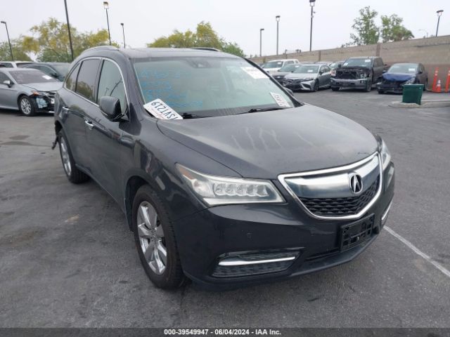 Auction sale of the 2016 Acura Mdx Advance   Entertainment Packages/advance Package, vin: 5FRYD4H95GB052249, lot number: 39549947