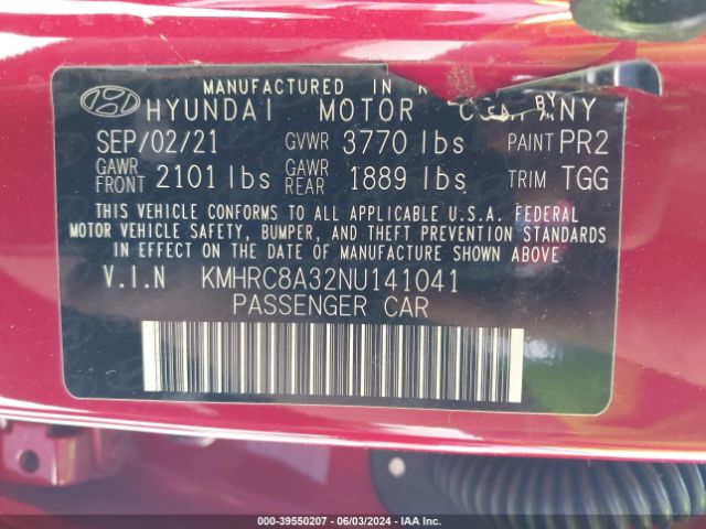 KMHRC8A32NU141041 Hyundai Venue Sel