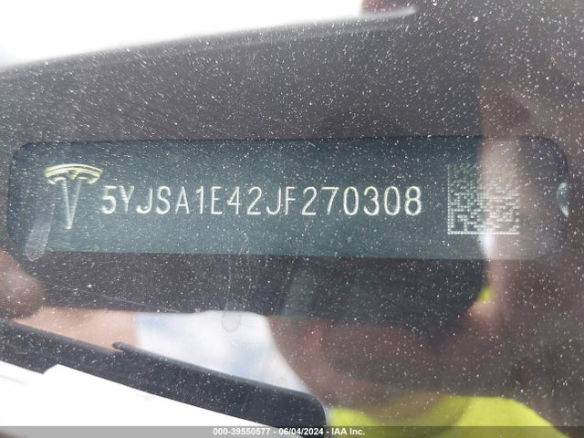 Tesla Model S 100d/75d/p100d 2018 5YJSA1E42JF270308 Image 9