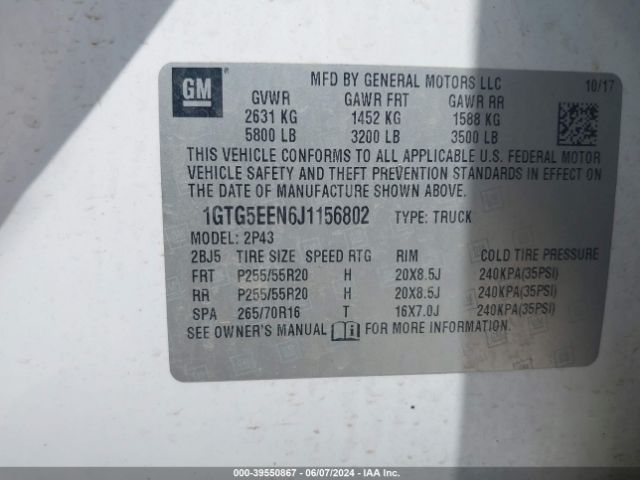 1GTG5EEN6J1156802 GMC Canyon Denali