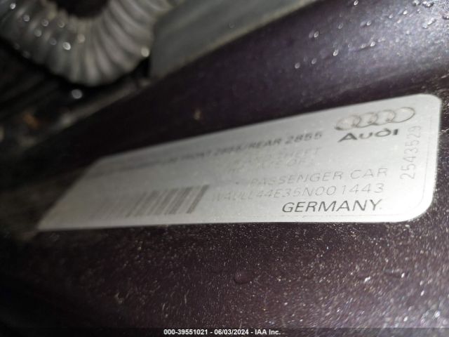 2005 AUDI A8 WAULL44E35N001443 Photo 8