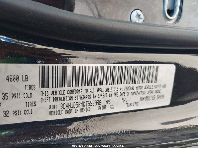 Jeep Compass Latitude 4x4 2019 3C4NJDBB4KT593988 Image 9