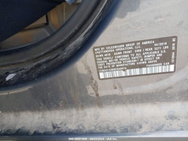 1VWAS7A35GC048874 Volkswagen Passat 1.8t S