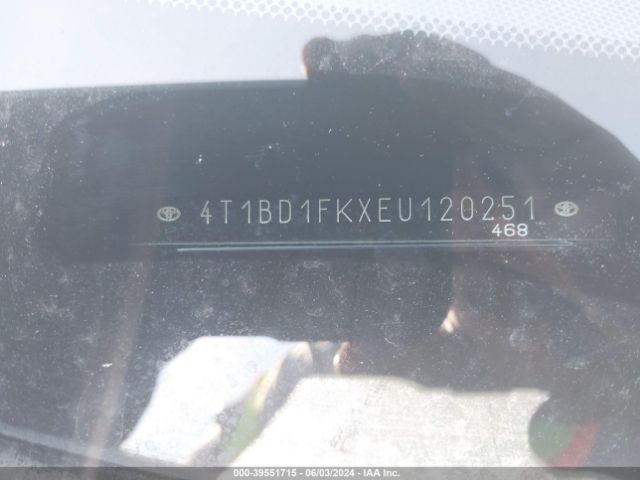 4T1BD1FKXEU120251 Toyota Camry Hybrid Xle
