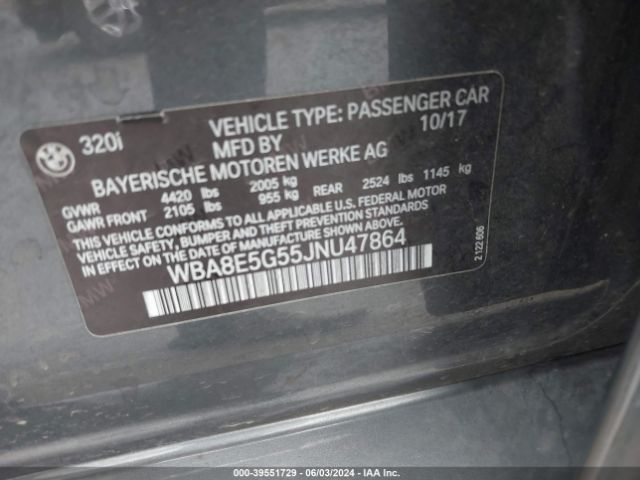WBA8E5G55JNU47864 BMW 320i Xdrive