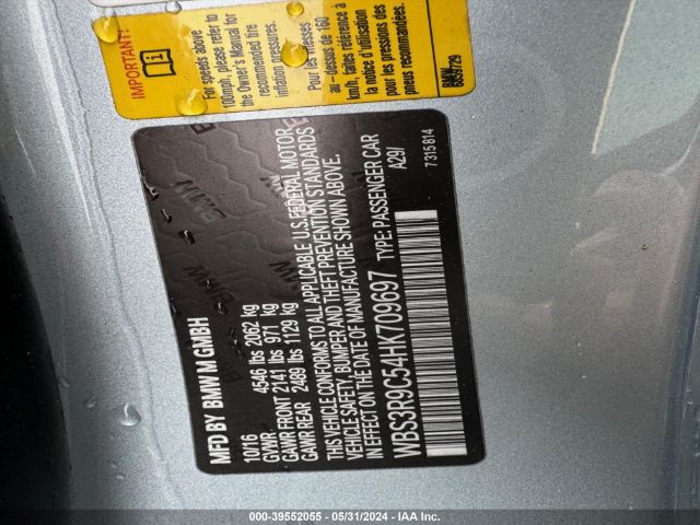 WBS3R9C54HK709697 BMW M4
