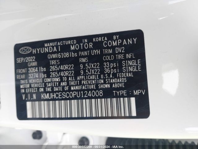 KMUHCESC0PU124008 Genesis Gv80 3.5t Awd