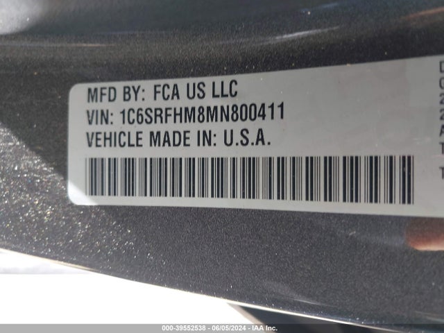 RAM 1500 Limited  4x4 5'7 Box 2021 1C6SRFHM8MN800411 Image 9