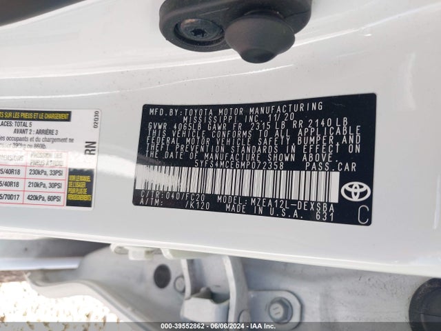 Toyota Corolla Se Nightshade Edition 2021 5YFS4MCE6MP072358 Image 9