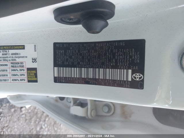 Toyota COROLLA LE 2023 5YFB4MDE7PP039629 Image 9