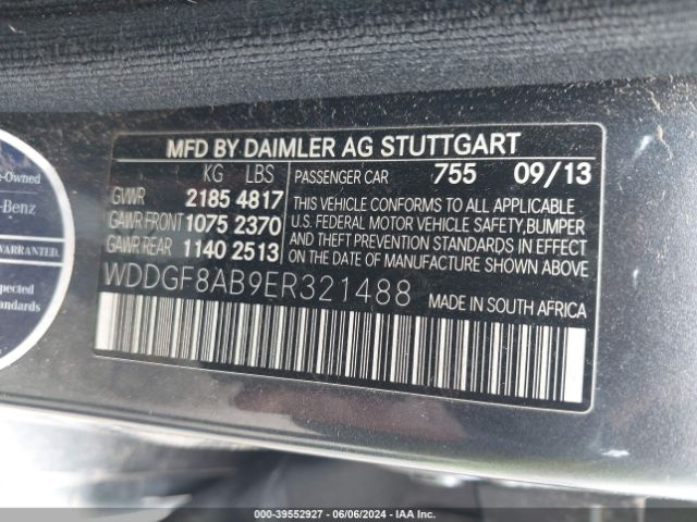 WDDGF8AB9ER321488 Mercedes-Benz C 300 Luxury 4matic/sport 4matic
