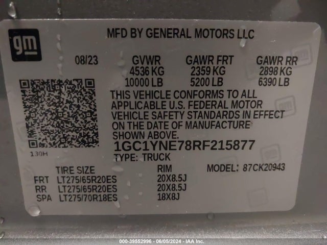 Chevrolet Silverado 2500hd Lt 2024 1GC1YNE78RF215877 Image 9