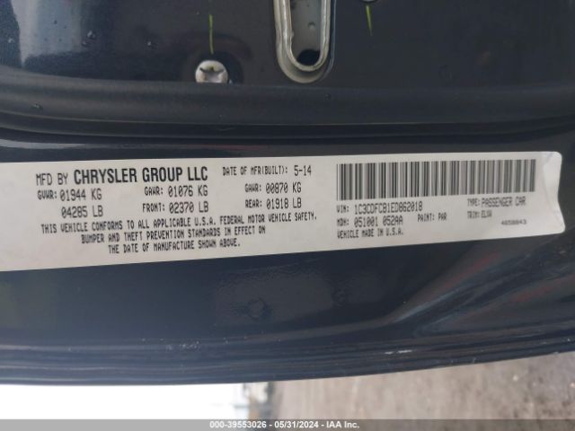 1C3CDFCB1ED862018 Dodge Dart Limited