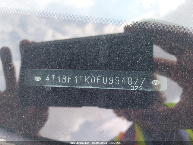 Toyota CAMRY SE 2015 4T1BF1FK0FU994877 Image 9