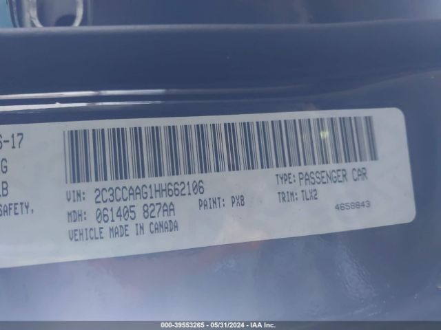 2C3CCAAG1HH662106 Chrysler 300 Limited