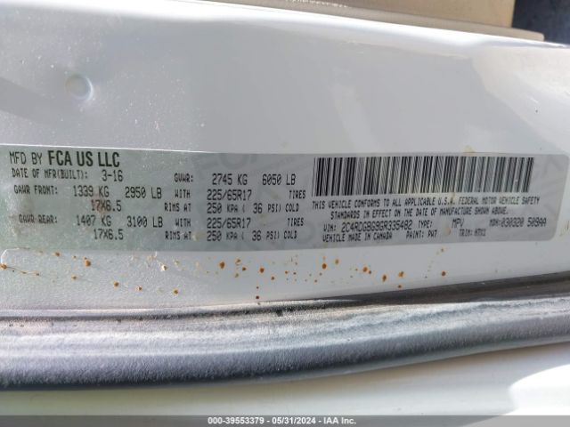 2C4RDGBG9GR335482 Dodge Grand Caravan American Value Pkg