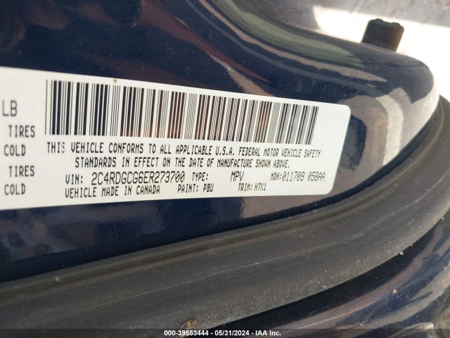 Dodge Grand Caravan Sxt 2014 2C4RDGCG6ER273700 Image 9
