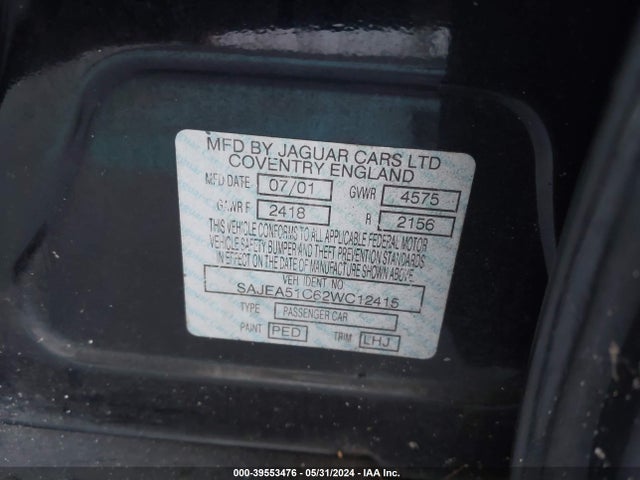 2002 JAGUAR X-TYPE SAJEA51C62WC12415 Photo 8