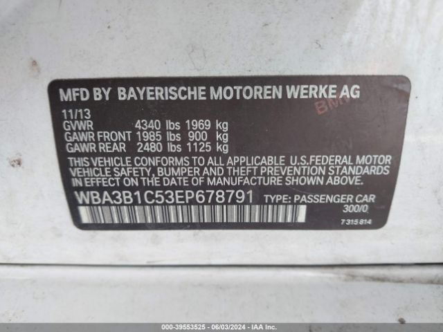 WBA3B1C53EP678791 BMW 320i