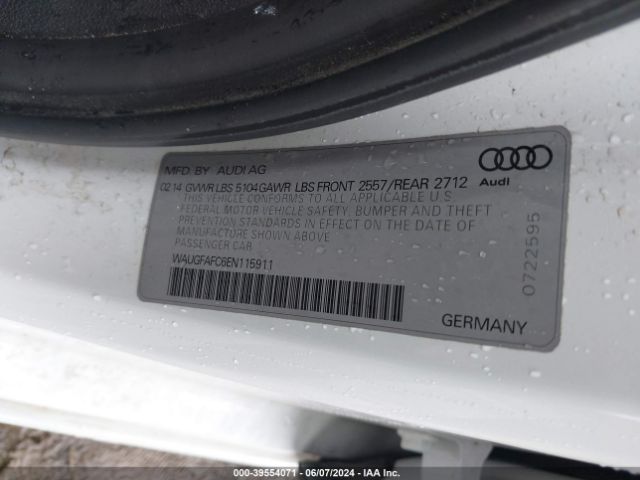 WAUGFAFC6EN115911 Audi A6 2.0t Premium