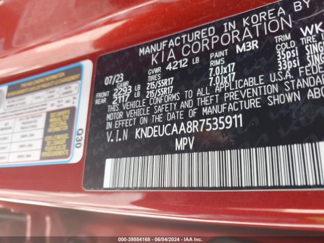 KNDEUCAA8R7535911 KIA SELTOS S